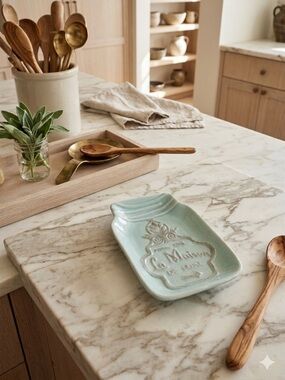 Aqua Ceramic Catchall Tray - Decorative Home Accent